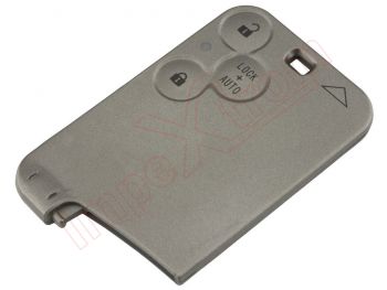 Producto genérico - Carcasa telemando tarjeta proximity con 3 pulsadores para Renault Velsatis con agujero