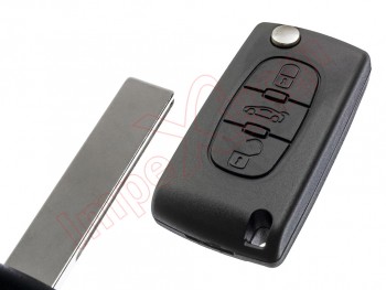 Remote control compatible for Citroen C5 with 3 buttons from 2009 onwards