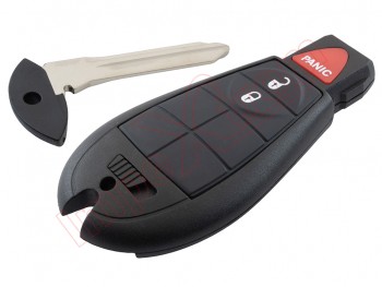 Producto genérico - Telemando 3 botones 433.92 MHz ASK IYZ-C01C "Smart Key" llave inteligente para Chrysler / Jeep / Dodge