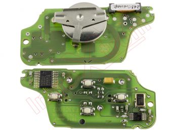 Telemando genérico compatible para Citroen C8,6490Z7,SP/92,SG/89, con 4 botones y transponder ID46