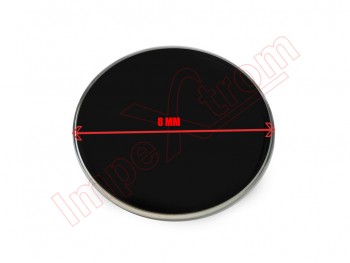 Producto genérico - Pegatina logo de color negro de 8 mm de diámetro para telemando / llave de coche