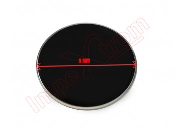 Generic product - 9 mm diameter black logo sticker for remote control / car key