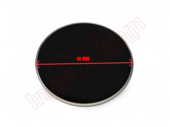 Producto genérico - Pegatina logo de color negro de 10 mm de diámetro para telemando / llave de coche