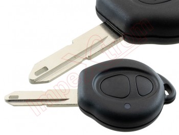 Producto genérico - Llave / telemando de 2 botones 434 MHz ID45 para Peugeot 206