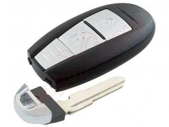 Producto genérico - Telemando 2 botones 433 MHz "Smart Key" llave inteligente para Suzuki SX4, con espadín de emergencia